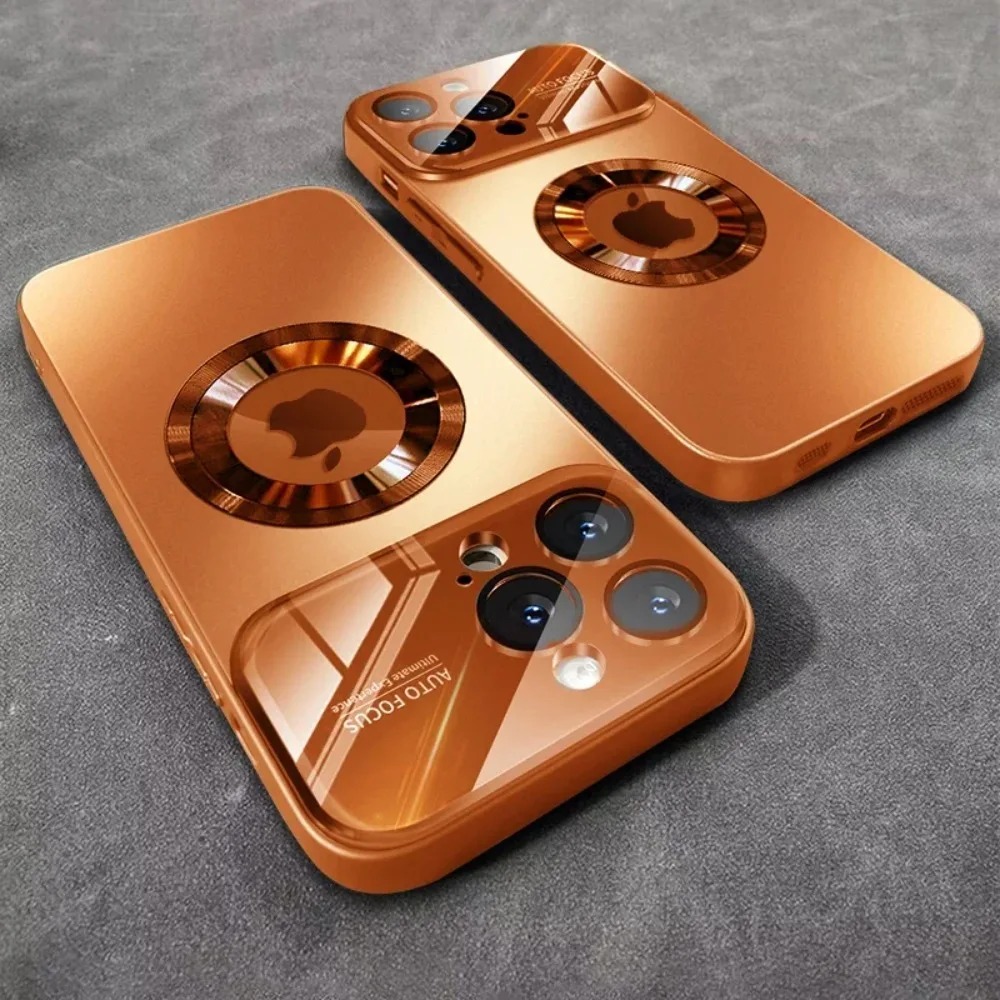 Phone Cases That Cover The Camera - Luxury Plating Magnetic Phone Case for
