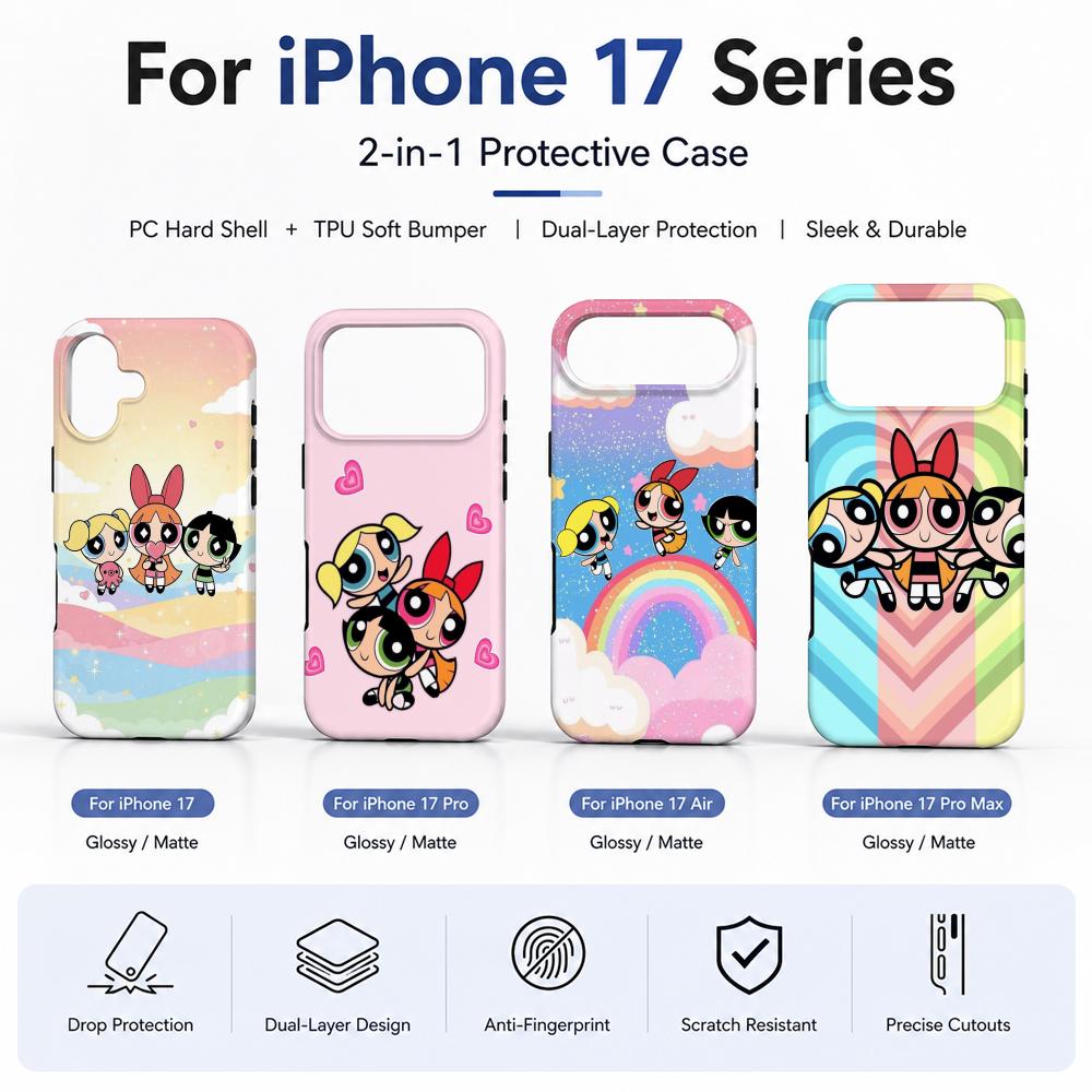 Phone Cases Girls - Anime P-Powerpuff Girls Phone Case Film