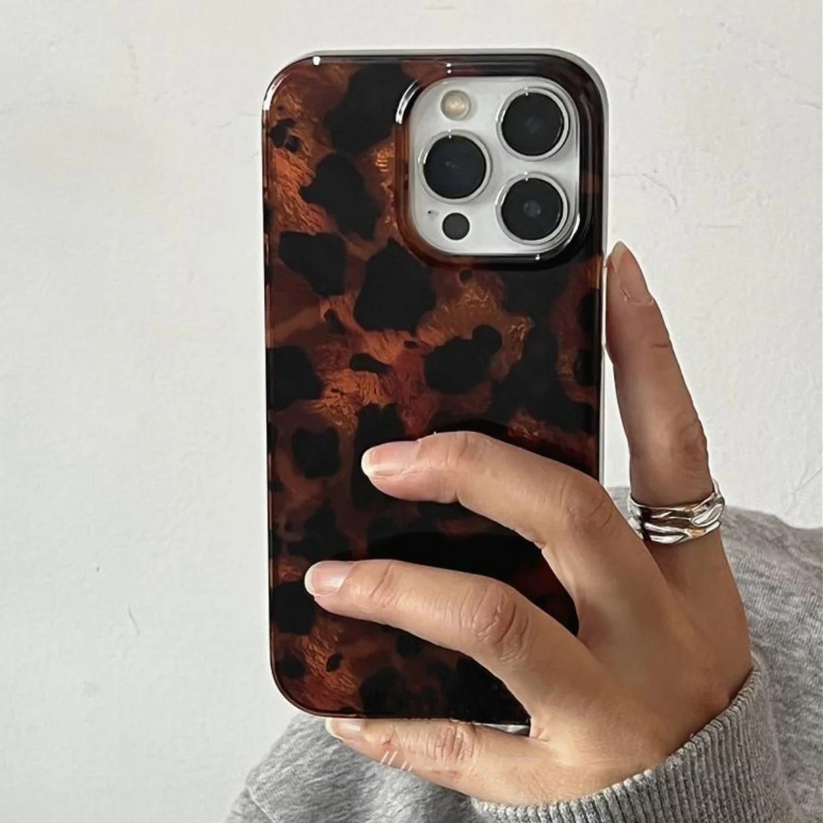 Phone Cases Iphone 14 - Retro Amber Texture Laser Phone Case