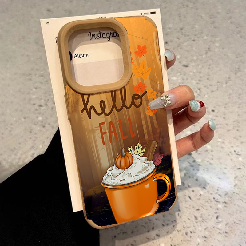Phone Cases For Iphone 17 - Retro Maple Leaf Fall Coffee Phone