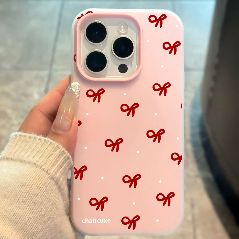 Phone Cases Girls - Minimalist Bow Girl INS Phone Case