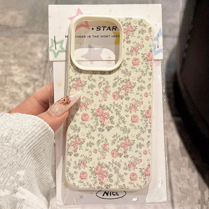 Phone Cases Girls - Adorable Girl Floral White Classic Soft