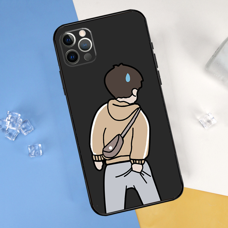 Cartoon Couple Love Boy Girl P - Phone Cases Xr Boys ulasan dan harga