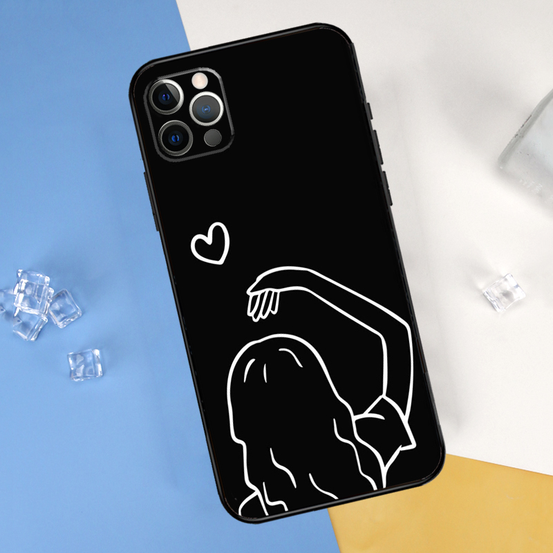 Cartoon Couple Love Boy Girl P - Phone Cases Xr Boys ulasan dan harga
