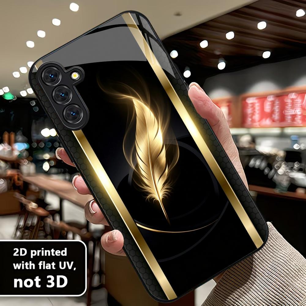 Shiny Golden Feather phone cas - Phone Cases Quad Lock ulasan dan harga