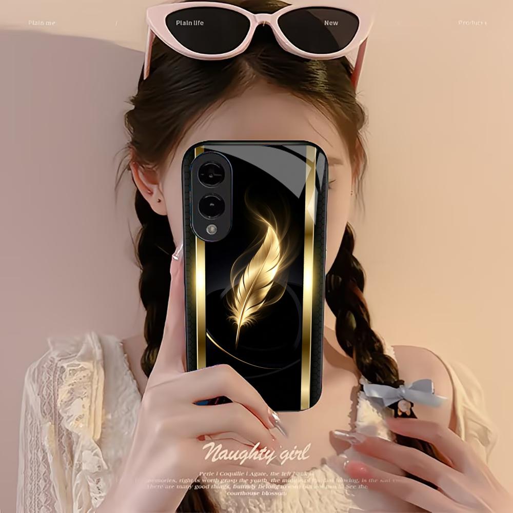Shiny Golden Feather phone cas - Phone Cases Quad Lock ulasan dan harga