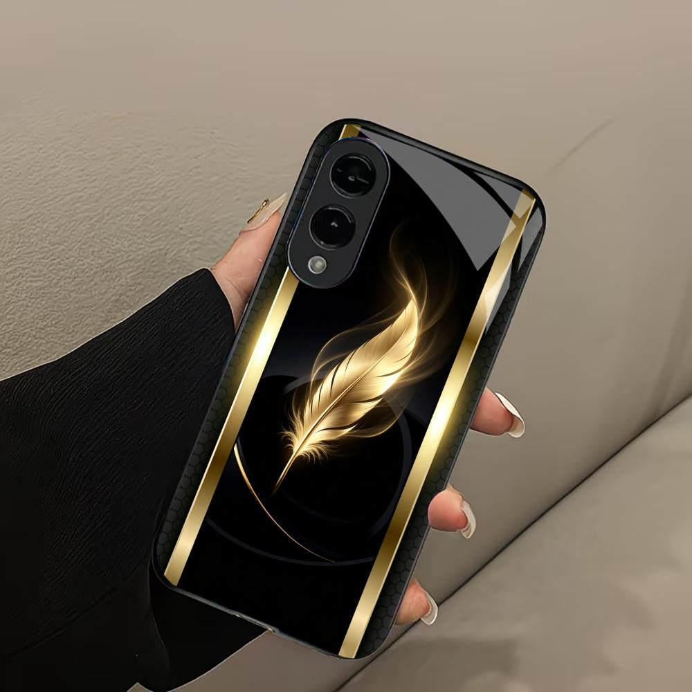 Shiny Golden Feather phone cas - Phone Cases Quad Lock ulasan dan harga