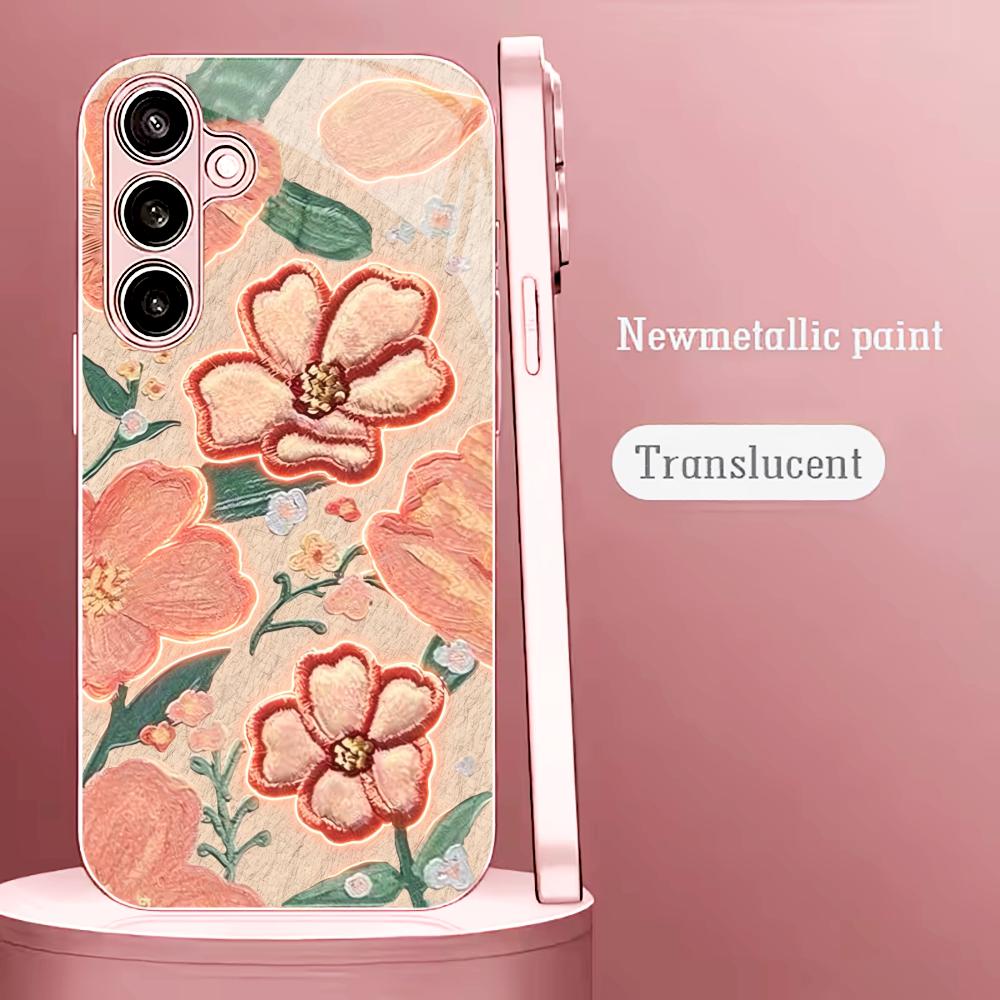Glowing Peach Flower Fashion p - Phone Cases Quad Lock ulasan dan harga