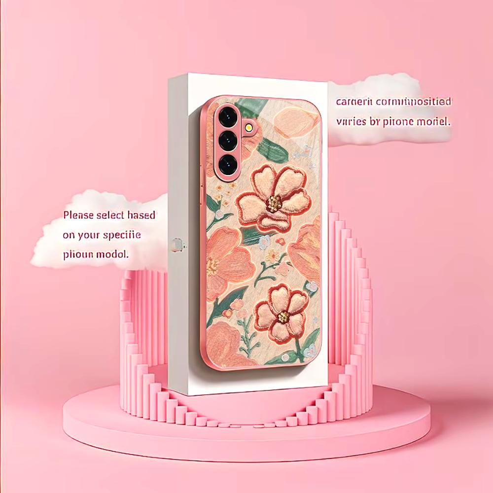 Glowing Peach Flower Fashion p - Phone Cases Quad Lock ulasan dan harga