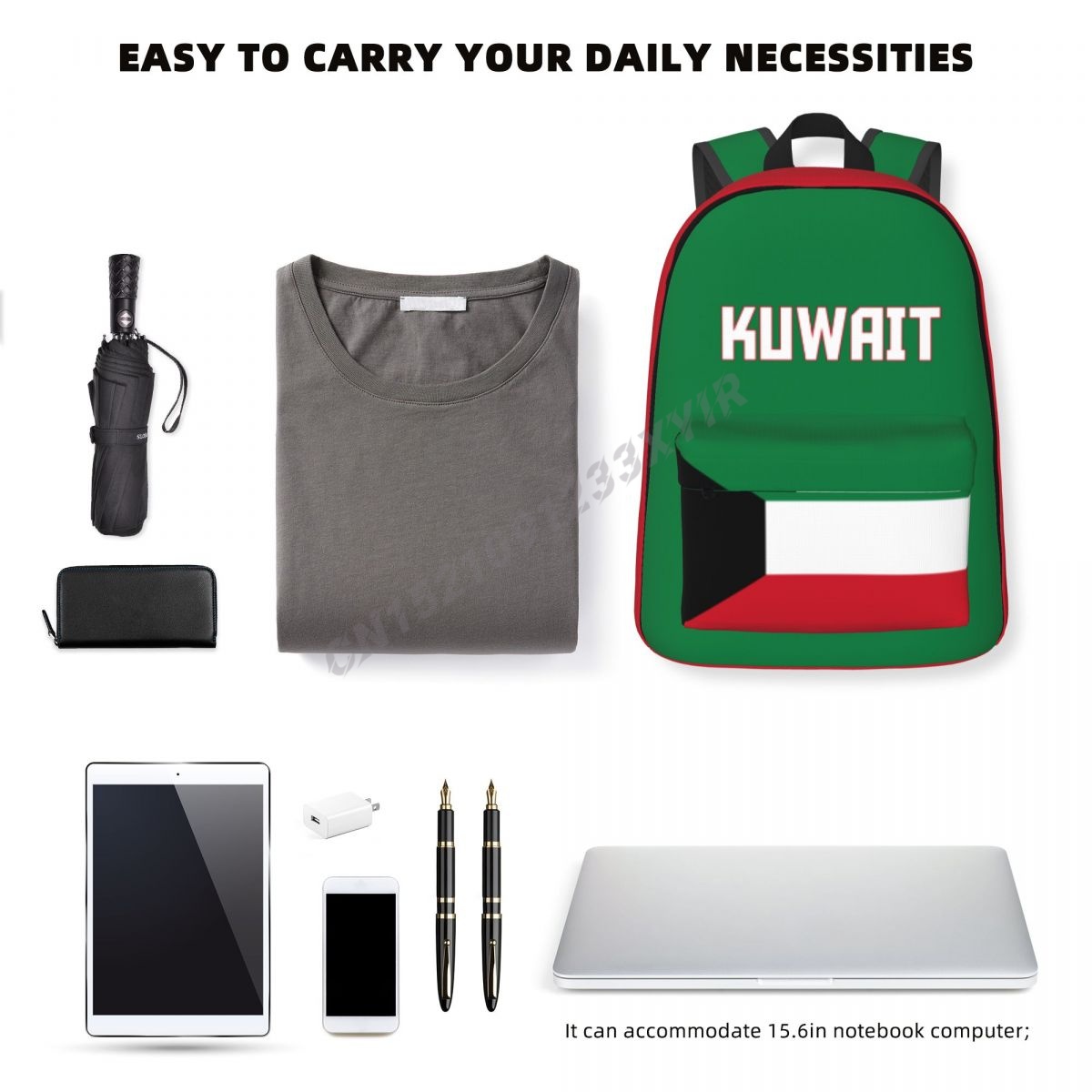 Unisex Backpack Kuwait Flag Ku - Phone Cases Kuwait ulasan dan harga