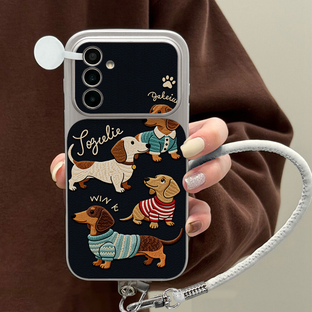 Cartoon Dachshund Phone Case F - Phone Cases That Cover The Camera ulasan dan harga