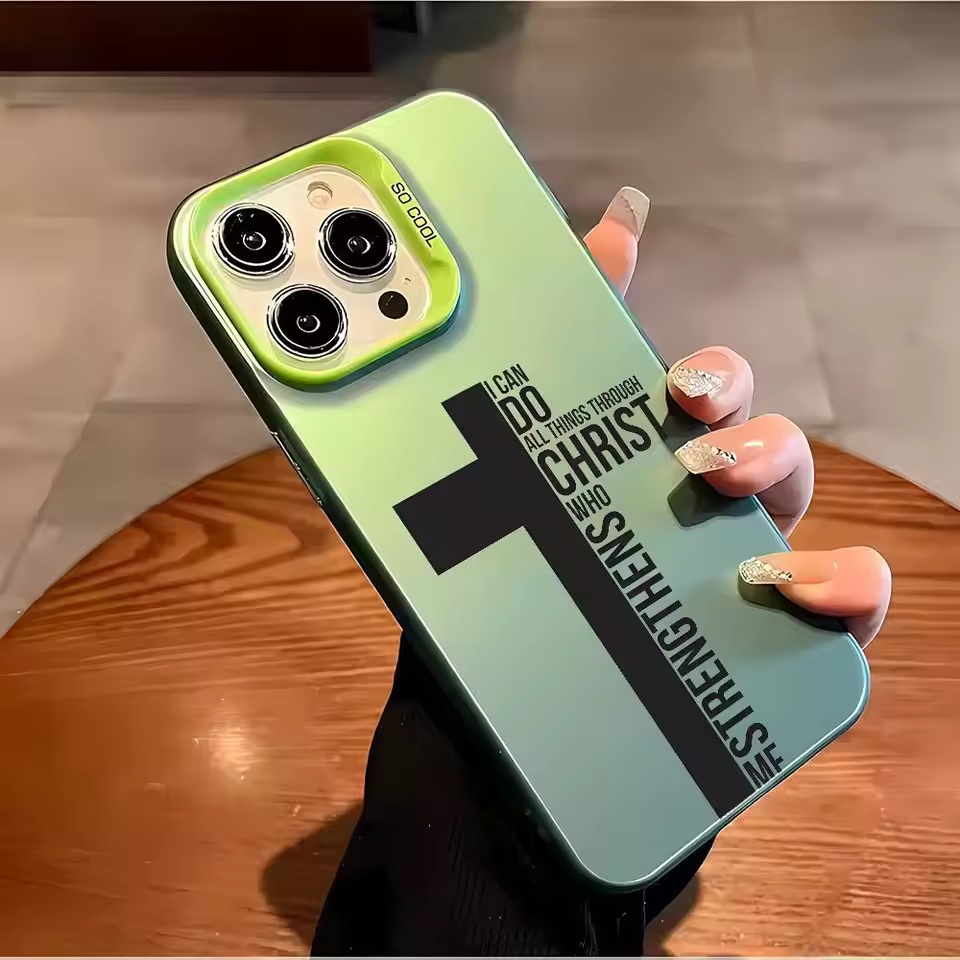 Anti Fingerprint Cross Bible P - Phone Cases Iphone 14 ulasan dan harga
