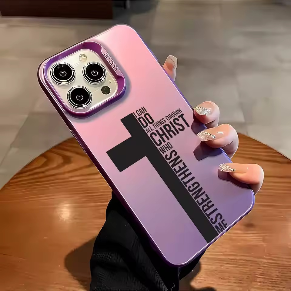 Anti Fingerprint Cross Bible P - Phone Cases Iphone 14 ulasan dan harga