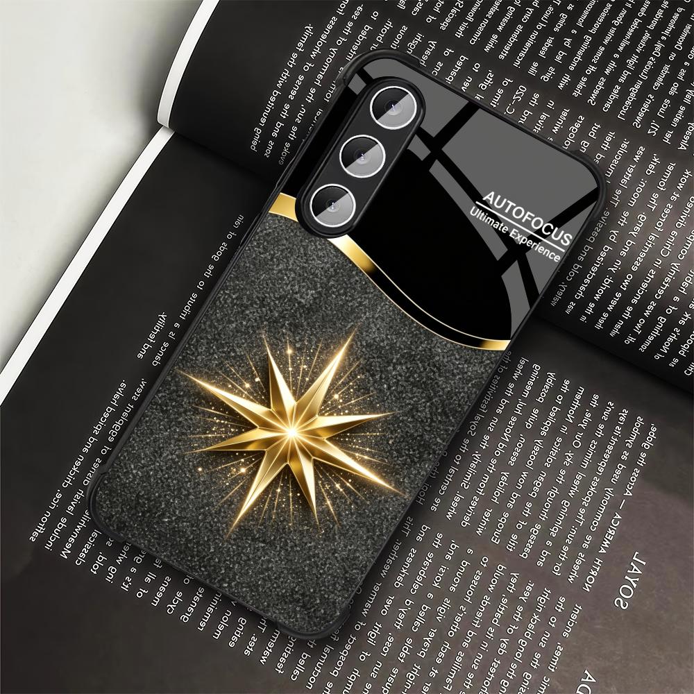 Black Shiny Gold Star phone ca - Phone Cases Quad Lock ulasan dan harga