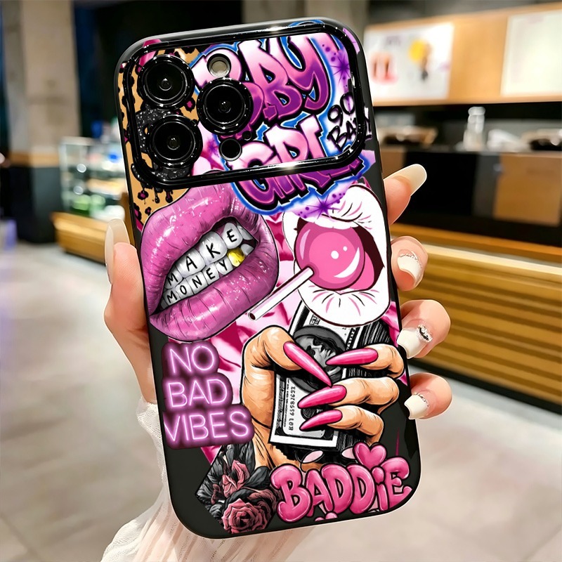 Hip Hop Pink Lips Baby Girl Gr - Phone Cases Girls ulasan dan harga