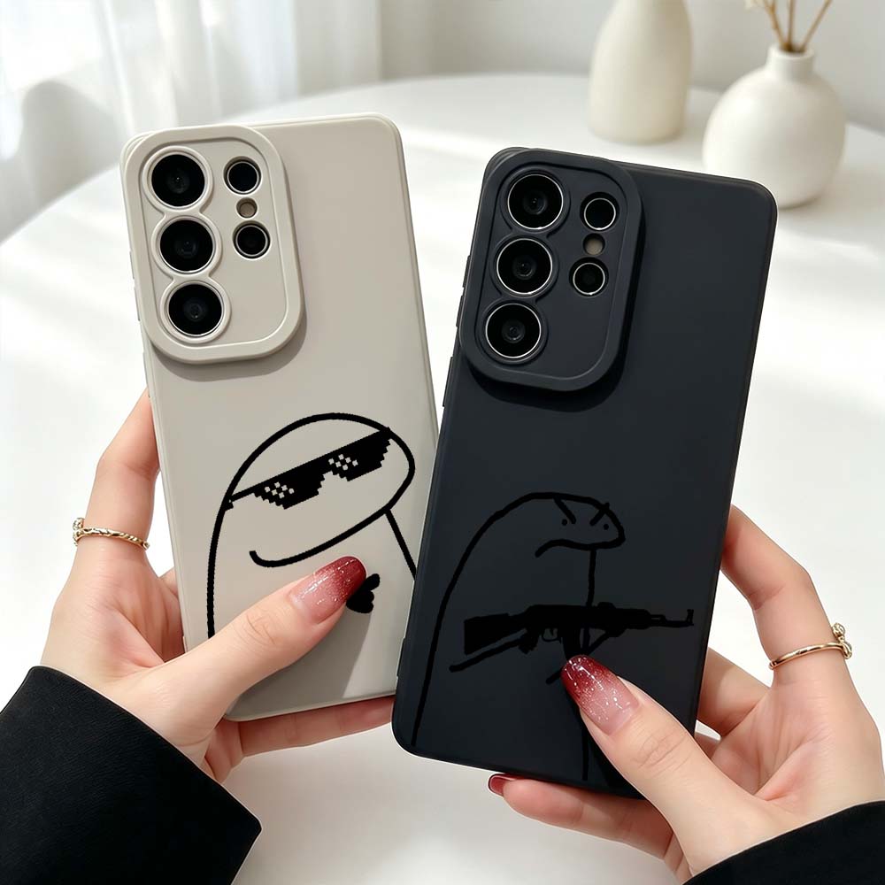 Cartoon Line Man Silicone Case - Phone Cases Men ulasan dan harga