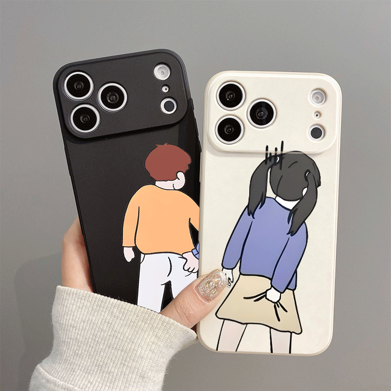 Funny Cute Boy and Girl Couple - Phone Cases Xr Boys ulasan dan harga