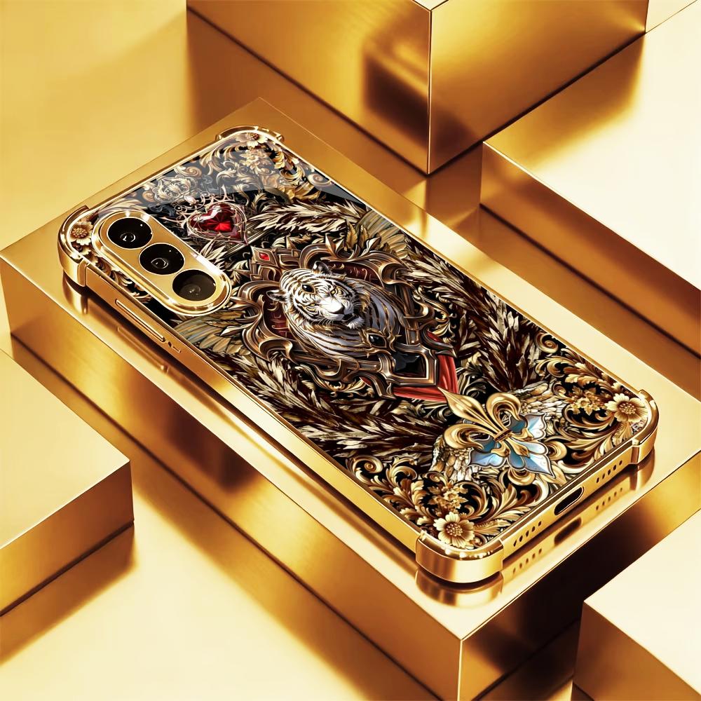 Floral Golden Tiger fashion ph - Phone Cases Quad Lock ulasan dan harga