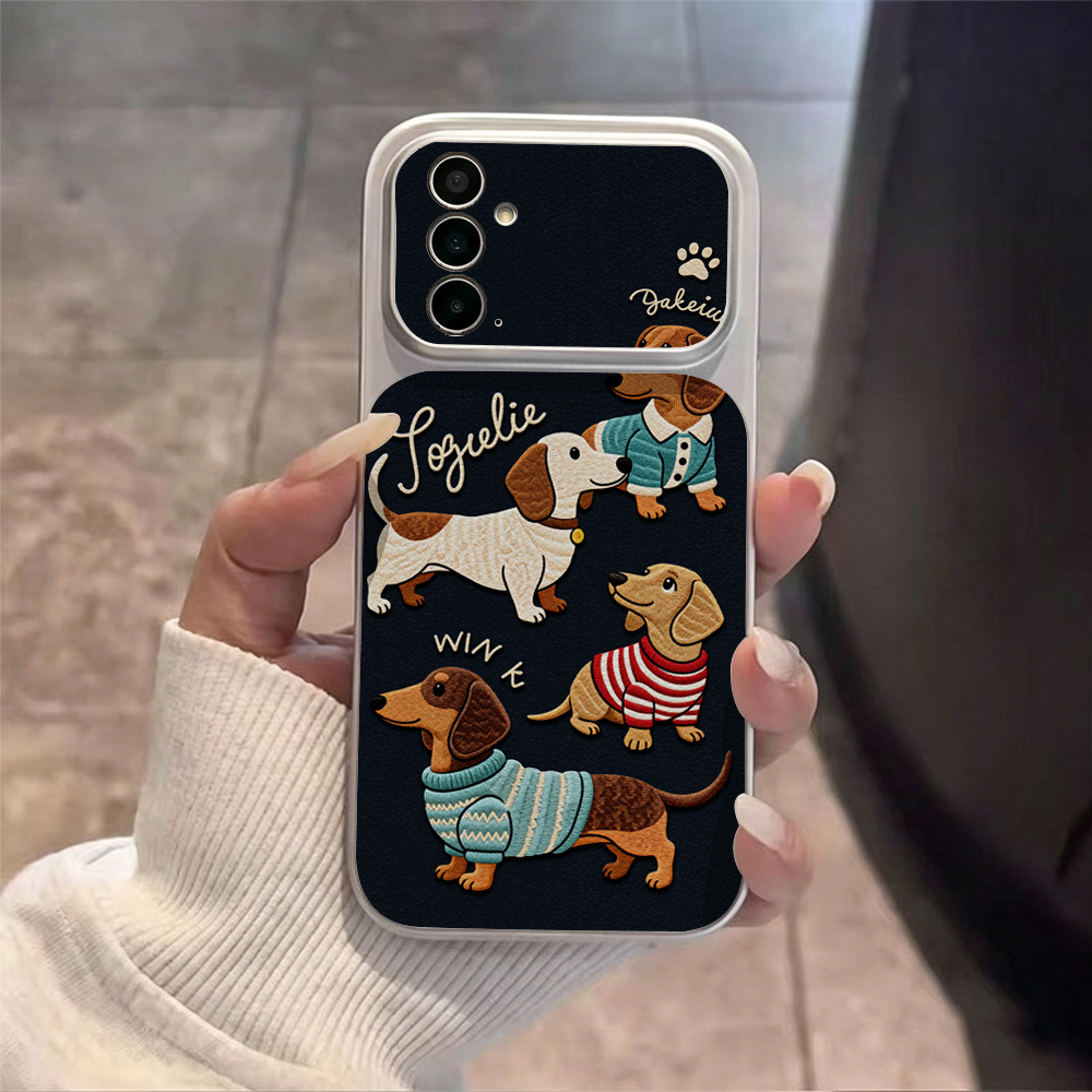 Cartoon Puppy Leather Phone Ca - Phone Cases That Cover The Camera ulasan dan harga
