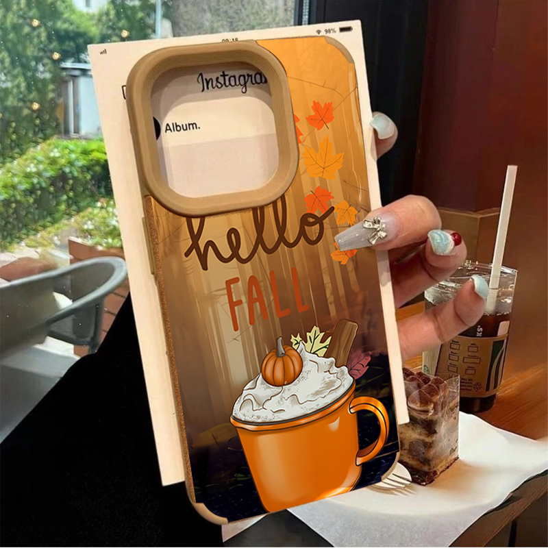 Retro Maple Leaf Fall Coffee P - Phone Cases For Iphone 17 ulasan dan harga