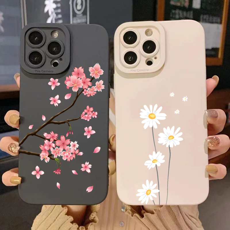 Pink Cherry Blossom Phone Case - Phone Cases That Cover The Camera ulasan dan harga