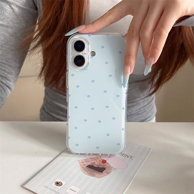 Korean Ins Girl Simple Blue Pi - Phone Cases Girls ulasan dan harga