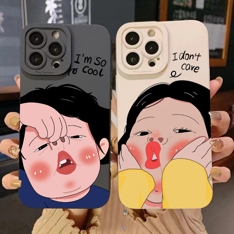 Cartoon Funny Boy Girl Couple  - Phone Cases Xr Boys ulasan dan harga