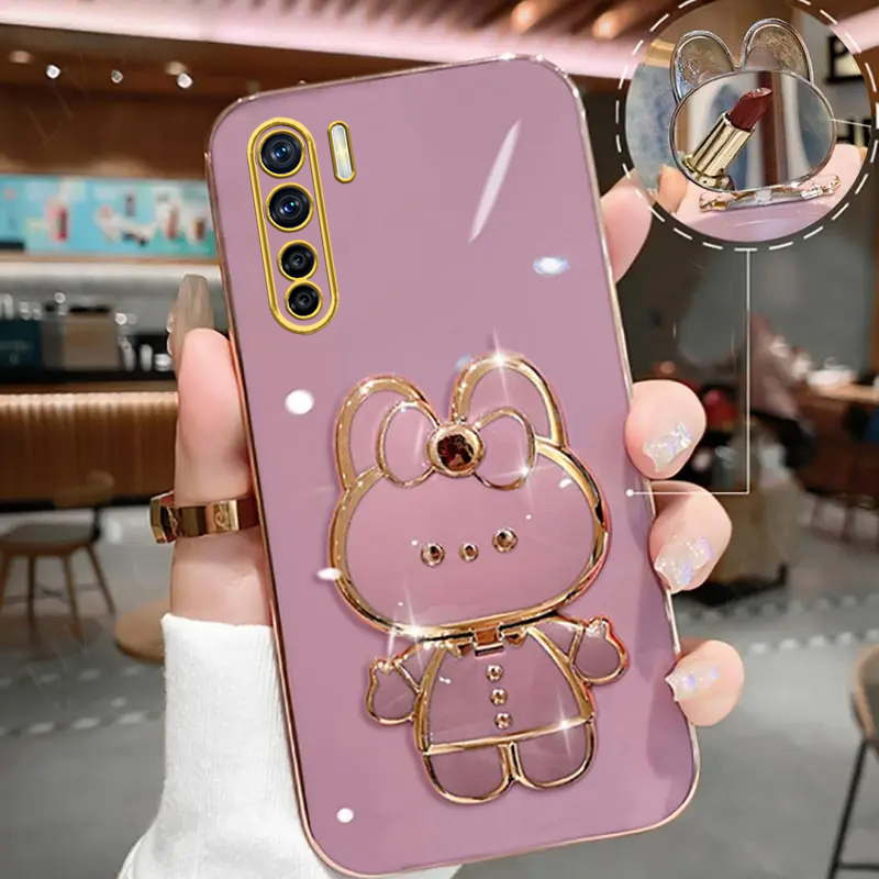 A 91 Makeup Mirror Cute Rabbit - Phone Cases Vogue ulasan dan harga