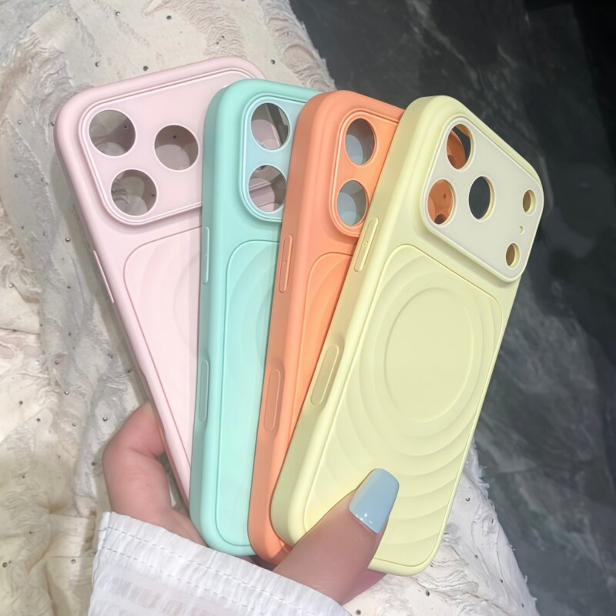 Luxury Wave Water Ripple Patte - Phone Cases That Cover The Camera ulasan dan harga