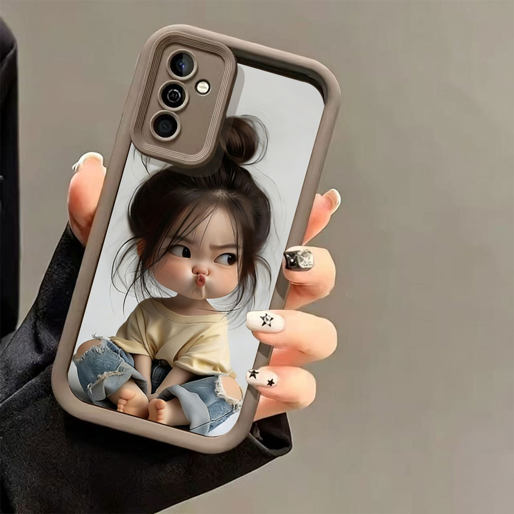 Meatball Head Girl Silicone Sh - Phone Cases Girls ulasan dan harga