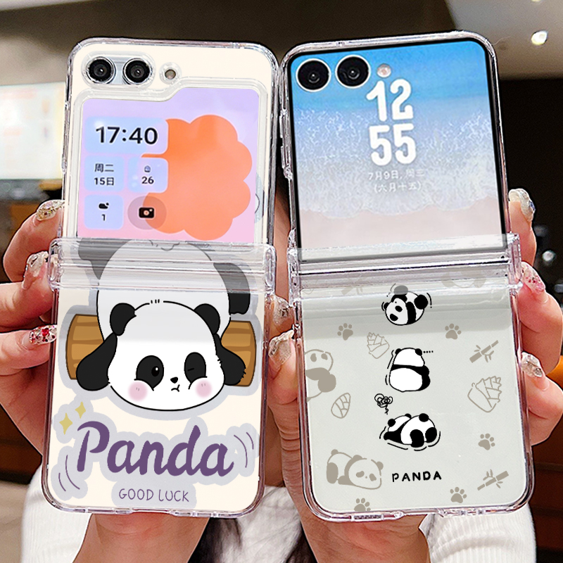 Cartoon Panda Printed Phone Ca - Phone Cases Z Flip 7 ulasan dan harga